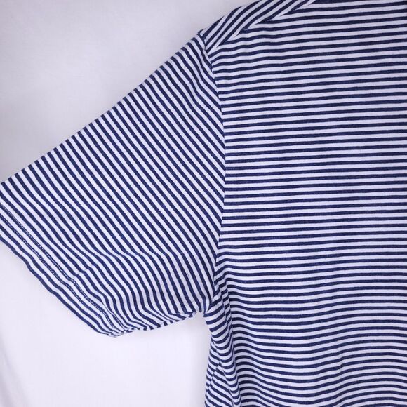 Johnnie O Polo Shirt Mens Small Striped Navy, White Ole Miss - Picture 3 of 10
